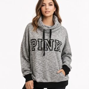 Pink Victoria’s Secret Oversized Funnel Neck Sweatshirt Size XS Open To Offers